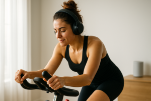Por qué entrenar con música que te gusta cambia por completo la sesión de spinning