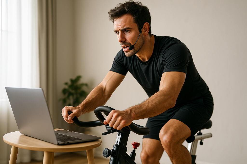 Por qué un instructor real en tus clases de spinning online marca más diferencia de lo que crees