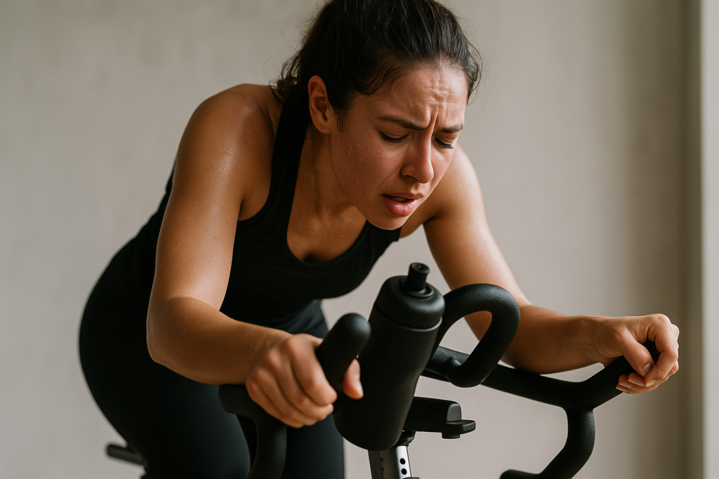 Señales de que vas demasiado fuerte en una clase de spinning aunque creas que lo estás haciendo bien